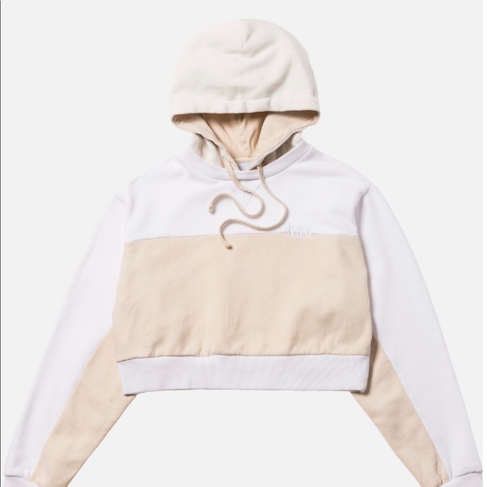Kith Two Toned Bi-Color Cropped Hoodie